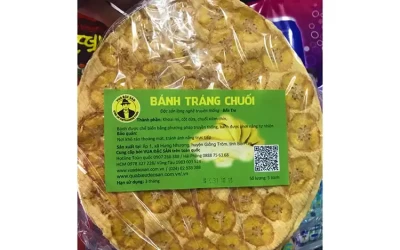 Bánh tráng chuối Bến Tre - Đặc sản Bến Tre