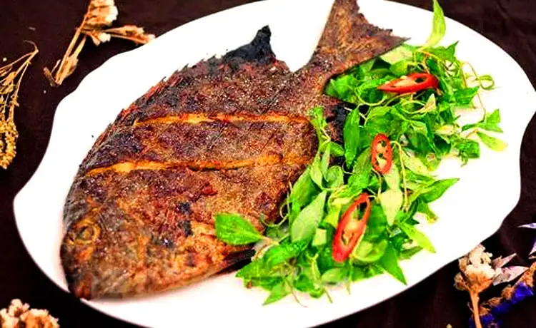 món cá kình nướng đảo bình hưng