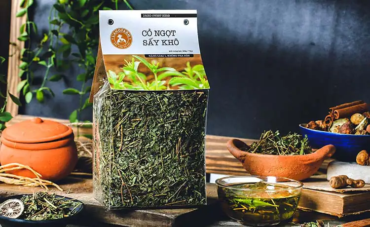 trà cỏ ngọt đặc sản tại đà lạt