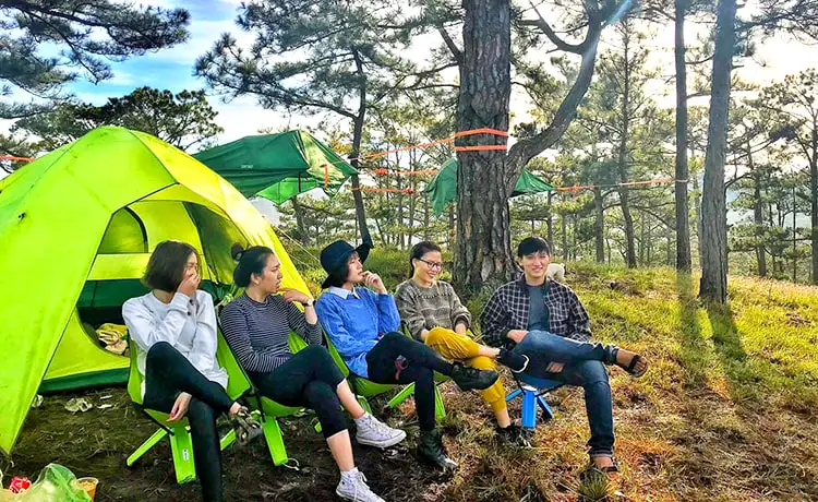 cắm trại đồi cỏ hồng đà lạt