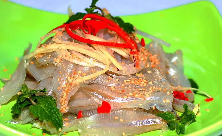 gỏi cá mai bình ba