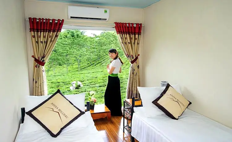 khách sạn mộc châu arena village