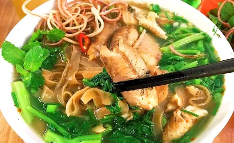 món ngon đặc sản ninh bình bánh đa cá rô