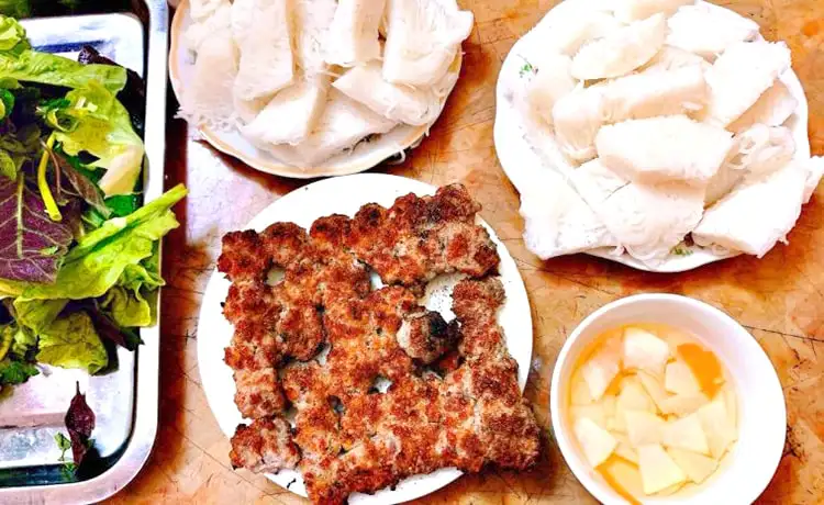 món ngon đặc sản ninh bình bún chả quạt