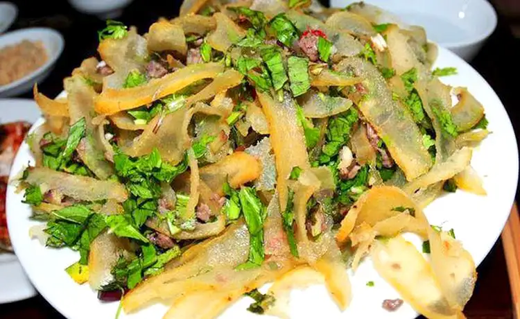 món ngon hà giang nộm da trâu món ngon hà giang nộm da trâu