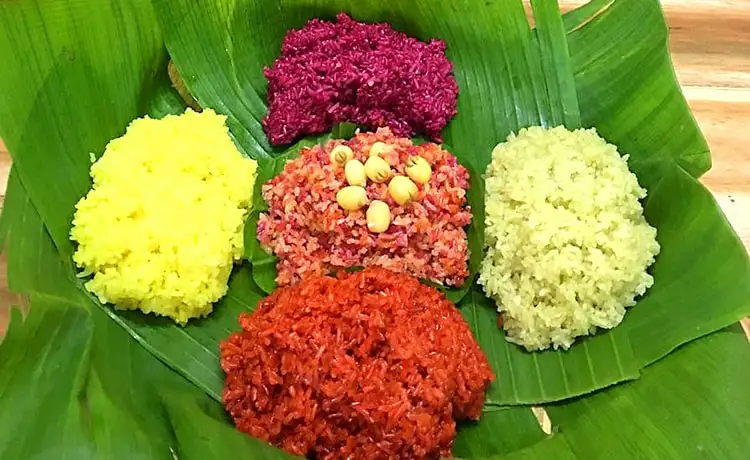 xôi ngũ sắc mộc châu