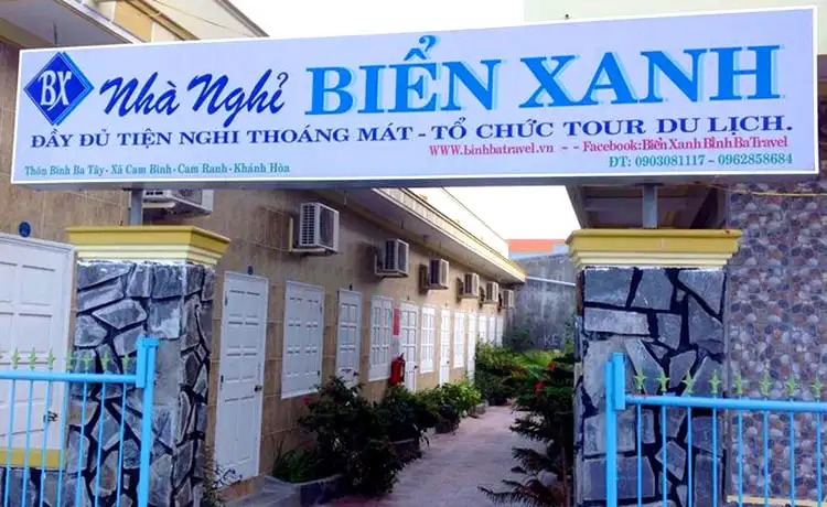 nhà nghỉ biển xanh bình ba