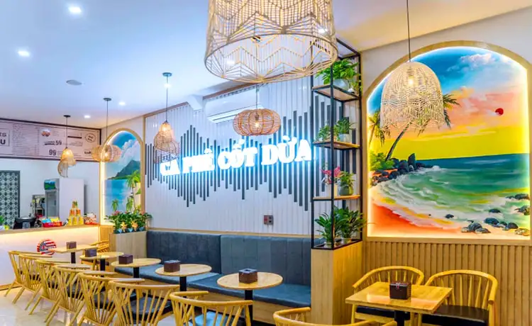 quán cafe cốt dừa cô hạnh vịnh hạ long