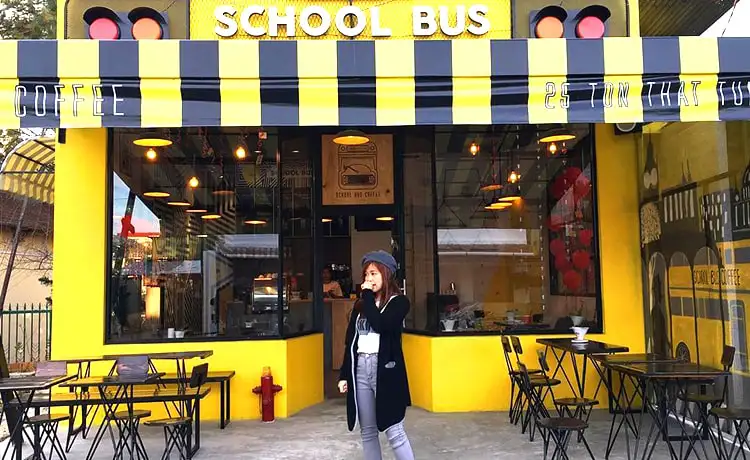 Quán School Bus Cafe Đà Lạt