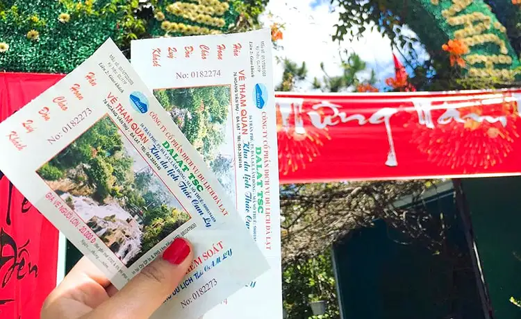 giá vé thác cam ly đà lạt