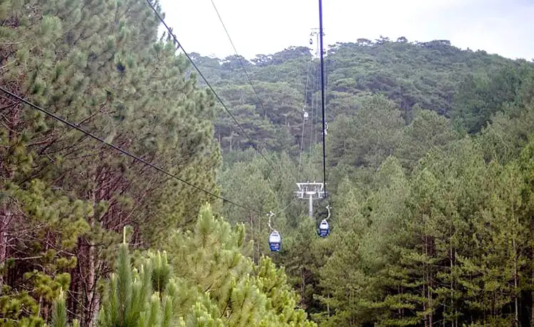 cáp treo thiền viện trúc lâm đà lạt