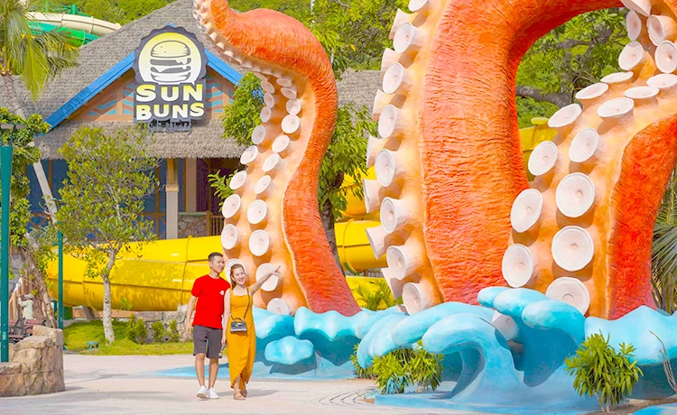 Tour Cáp treo Hòn Thơm - Công viên Nước - Tham quan Nam đảo Phú Quốc 1 ngày