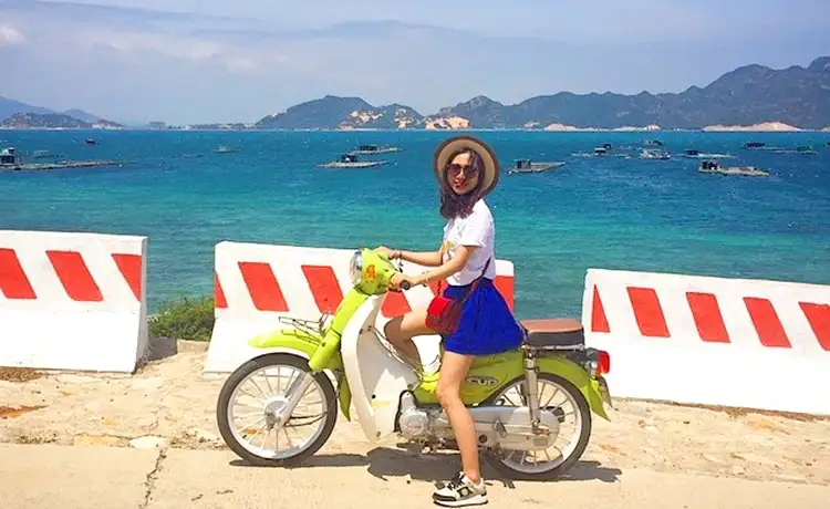 tham quan đảo bình hưng bằng xe máy